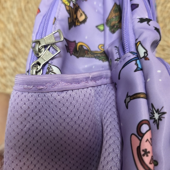 Purple Backpack with Disney Fantasyland Fairy Tale Print - Picture 5 of 5